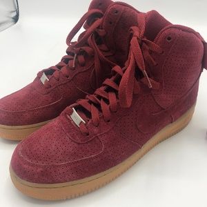 Air Force 1 Hi Suede 'University Red'